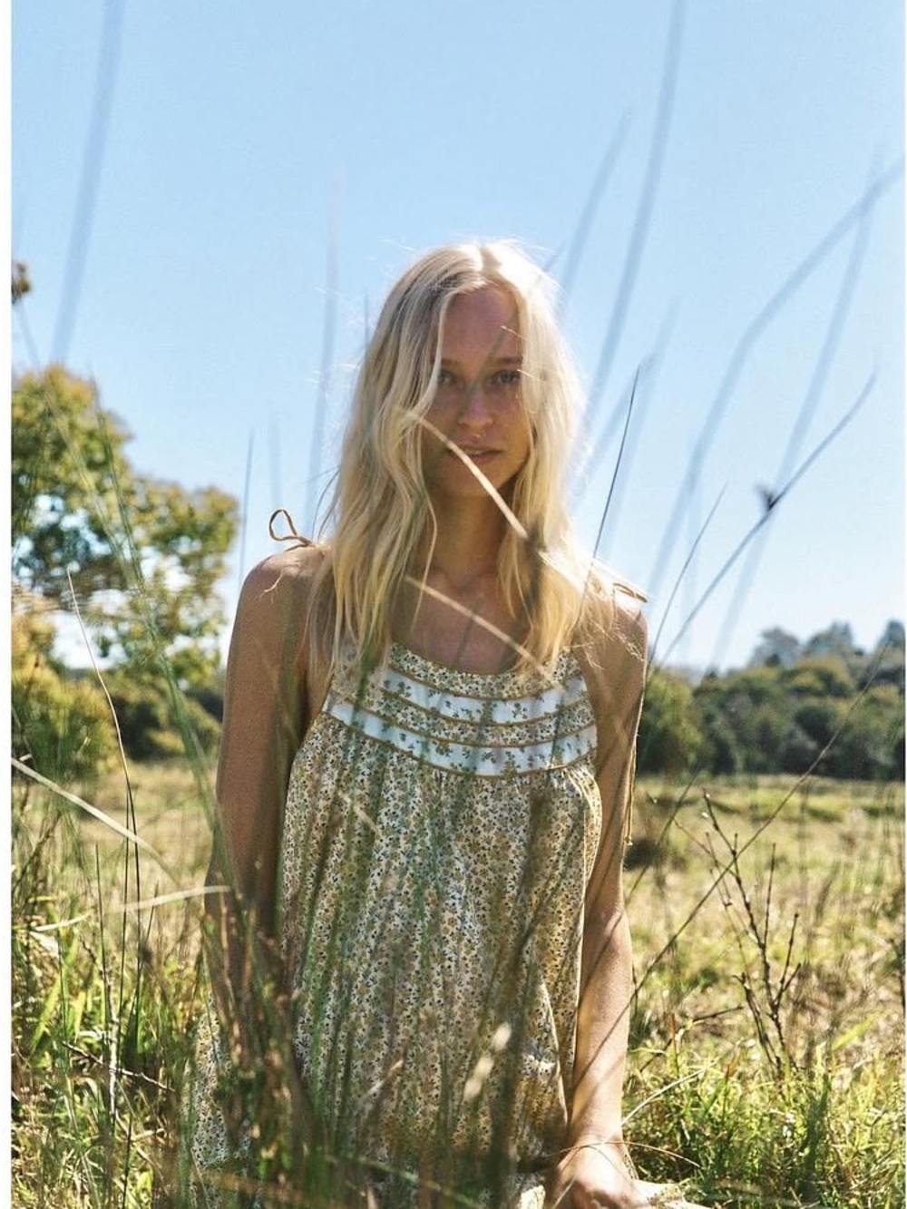 Golden Brown the Label Bambi Cotton Dress